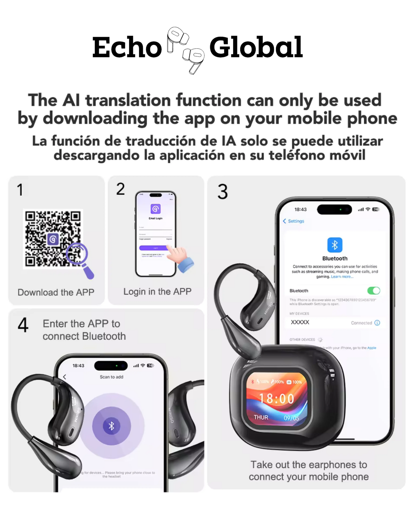 AI Translator Earbuds